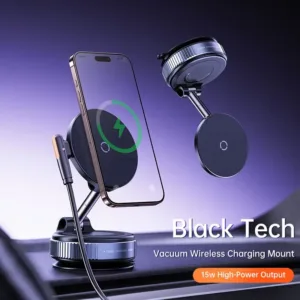 Support Magnétique de Téléphone avec Charge Sans Fil MagSafe