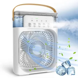 Ventilateur de Bureau avec Brumisateur Rechargeable USB