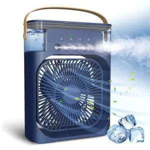 Ventilateur de Bureau avec Brumisateur Rechargeable USB