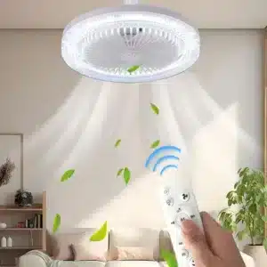 Ventilateur de Plafond LED avec Télécommande – Silencieux & Éclairage 3 Couleurs