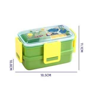 Boîte à déjeuner pour enfants à 2 compartiments – Lunch Box portable avec couvercle hermétique