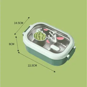 Boîte à Lunch en Acier Inoxydable avec Compartiments – Lunch Box Hermétique Réutilisable pour Enfants et Adultes