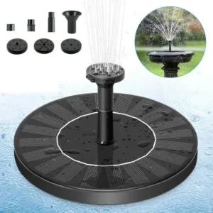 Fontaine Solaire Flottante pour Bassin – Pompe à Eau Solaire avec 6 Buses
