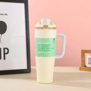 Gourde Isotherme avec poignée et paille Intégrée
