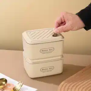 Lunch Box Bento 2 Étages avec Sac de Transport – Boîte Repas Inox