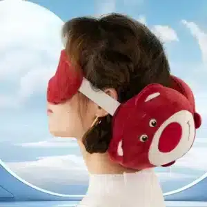 Oreiller de Voyage 3 en 1 avec Masque pour les Yeux – Coussin Ergonomique pour un Confort Absolu