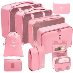 Organisateur de valise 9 pièces – Ensemble de rangement pour vêtements et accessoires