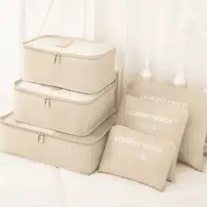 Set de 6 Organisateurs de Valise – Sacs de Rangement pour Voyage