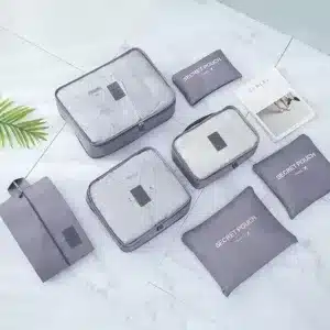 Set de 7 Organisateurs de Valise – Sacs de Rangement pour Voyage