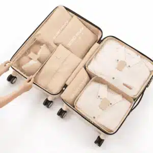 Set de 7 Organisateurs de Valise – Sacs de Rangement pour Voyage
