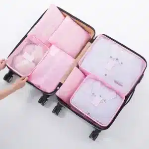 Set de 7 Organisateurs de Valise – Sacs de Rangement pour Voyage