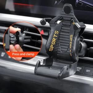 Support Téléphone Voiture 360° pour Grille d’Aération – Fixation Universelle