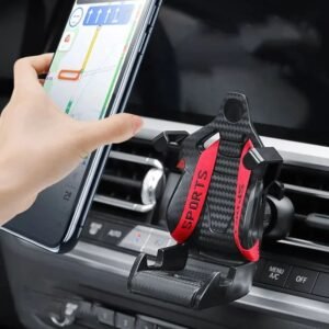 Support Téléphone Voiture 360° pour Grille d’Aération – Fixation Universelle