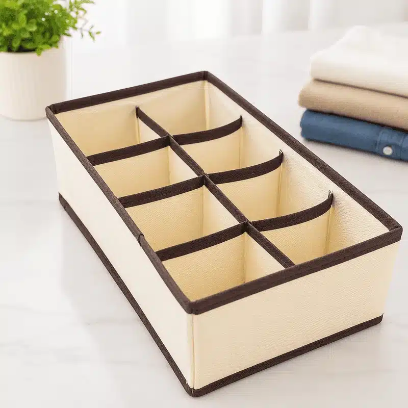 boite-de-rangement-8-grilles-beige Boîte de rangement 8 grilles