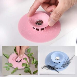 Bouchon de lavabo anti-odeurs avec filtre anti-déchets
