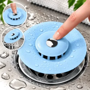 Bouchon de lavabo anti-odeurs avec filtre anti-déchets