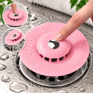 Bouchon de lavabo anti-odeurs avec filtre anti-déchets