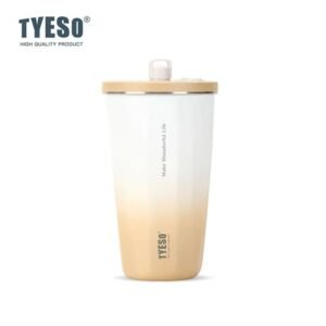 Gobelet isotherme TYESO avec paille et couvercle
