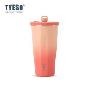 Gobelet isotherme TYESO avec paille et couvercle