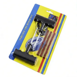 Kit de Réparation de Pneus Tubeless – Outils Anti-Crevaison avec Mèches