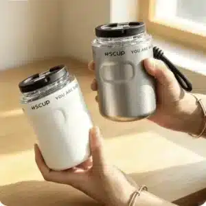 Mug isotherme avec couvercle pour boissons chaudes et froides