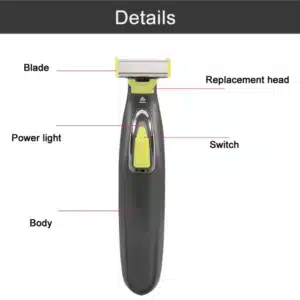 Rasoir électrique multifonction avec sabots 1 mm 3 mm et 5 mm