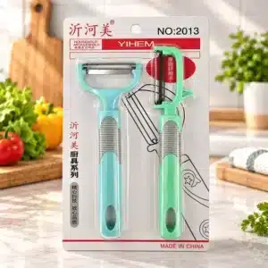 Set de 2 éplucheurs de cuisine multifonctions avec lames en acier inoxydable