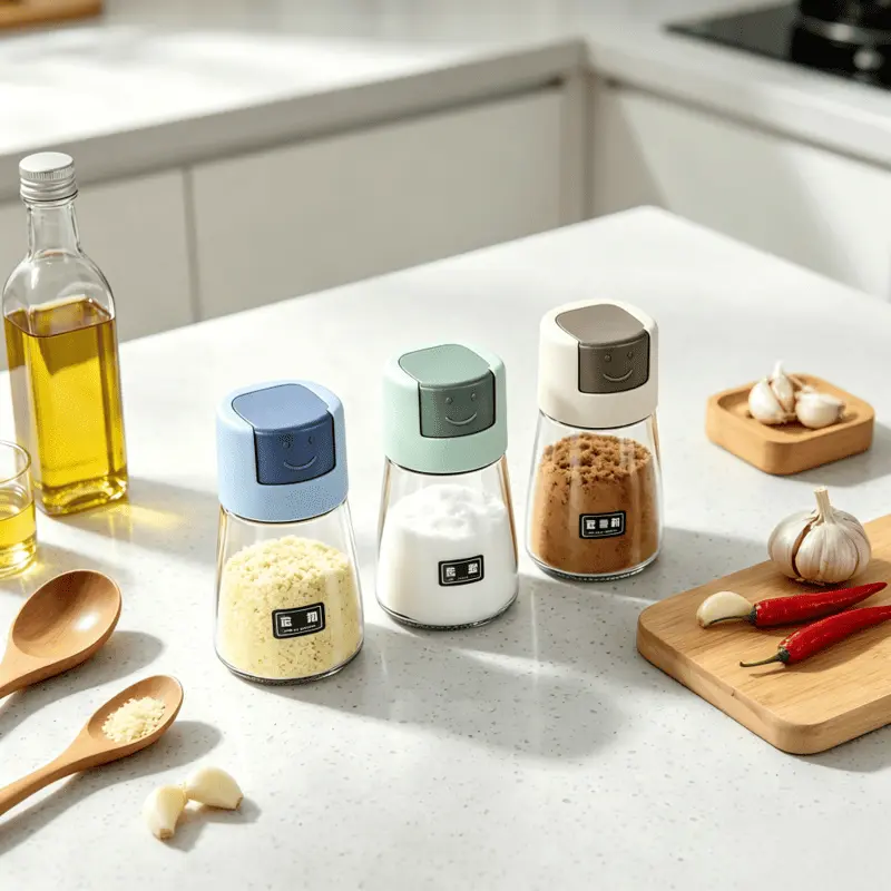 set-de-3-pots-a-epices-doseurs-en-verre-2 Set de 3 pots à épices doseurs en verre 180 ml pour cuisine