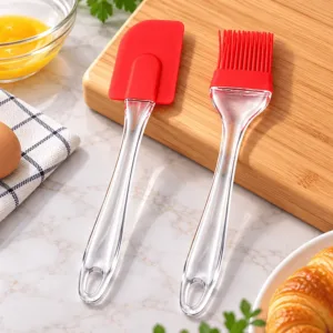 Set spatule et pinceau de cuisine en silicone – 2 pièces