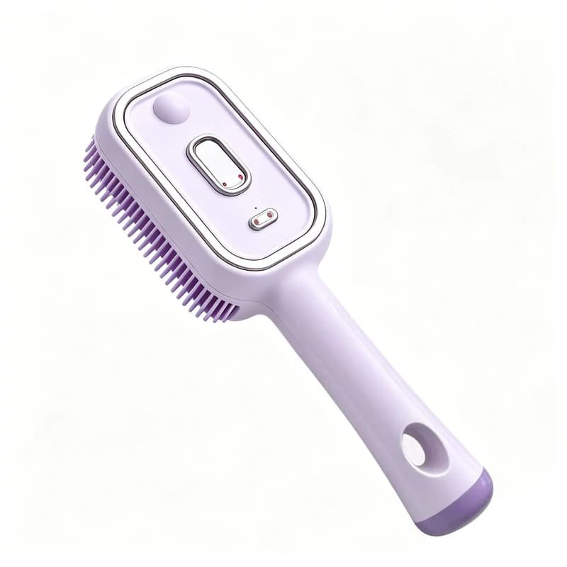 brosse-a-cheveux-electrique-avec-vapeur-violet Brosse électrique de massage du cuir chevelu couleur violet
