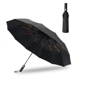 Parapluie automatique pliable anti-UV avec bouton d'ouverture et fermeture, disponible en plusieurs couleurs au Maroc.