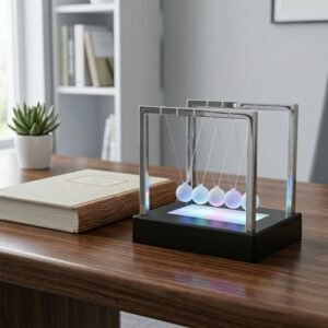 Pendule de Newton décoratif avec boules suspendues à balancier